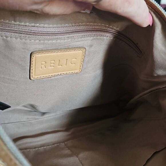 Relic Crossbody Purse. Shoulder Bag. Colorful Striped Design. - Picture 7 of 9